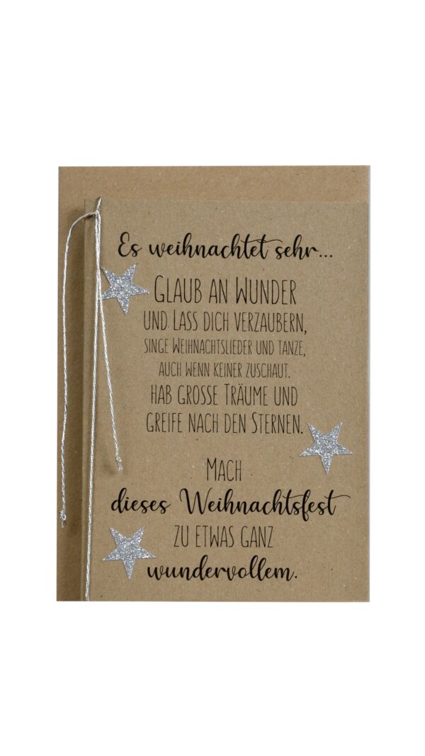 Weihnachtskarte Es weihnachtet sehr!