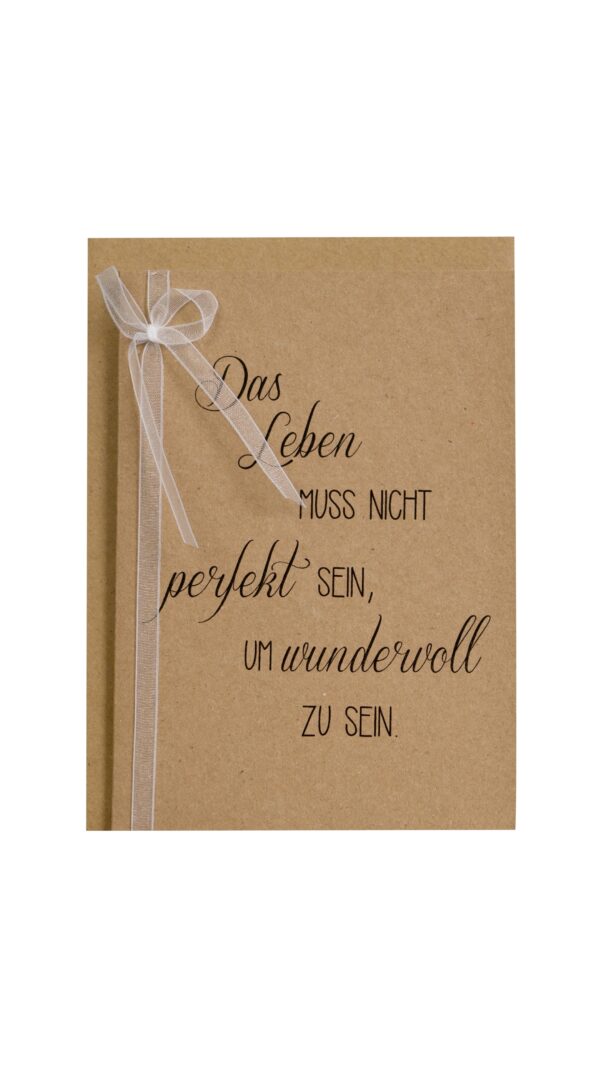 Kraftpapierkarte nicht perfekt