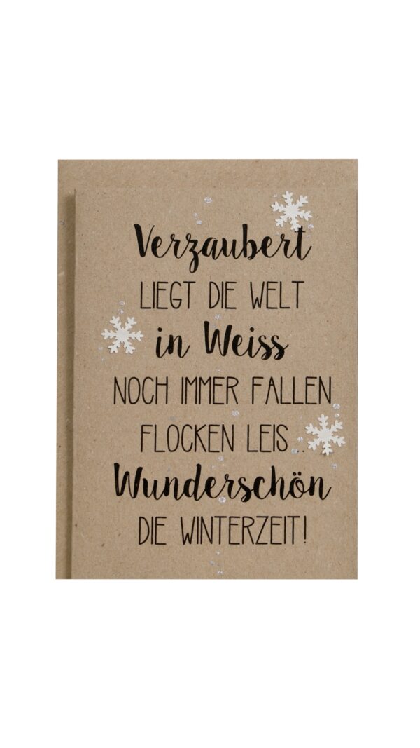 Weihnachtskarte Winterzeit