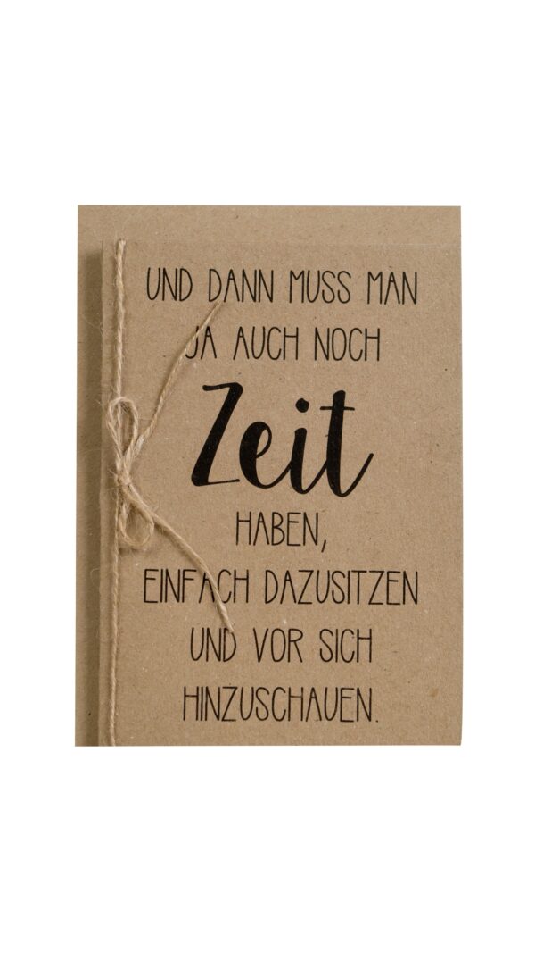 Kraftpapierkarte Zeit