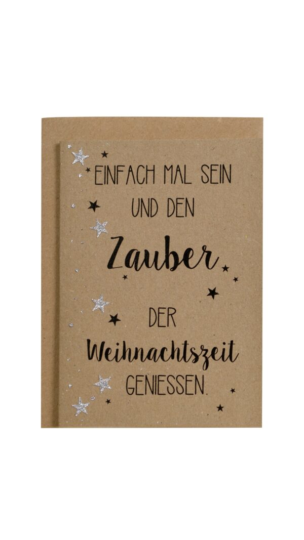 Weihnachtskarte Zauber der Weihnachtszeit