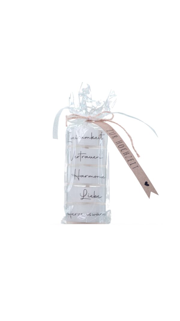 Geschenkartikel Teelichttürmli Hochzeit