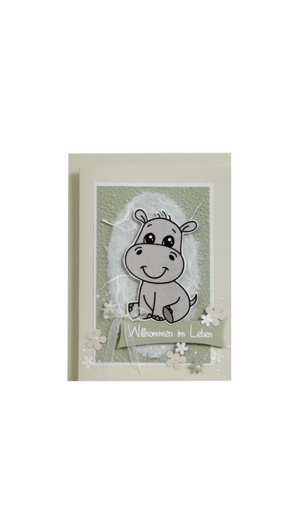 Geburtskarte Hyppo mint