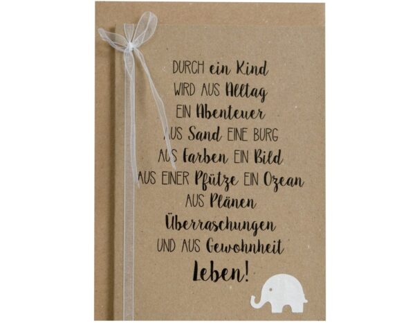 Babykarte Aus Alltag wird Abenteuer