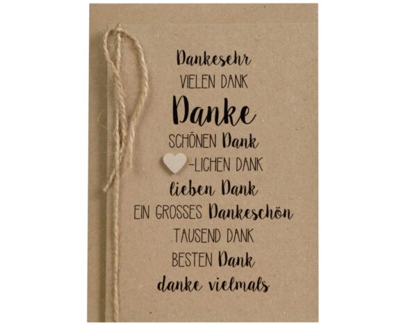 Dankeskarte Tausend Dank